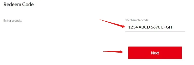 Illustration de l’étape 1 : Activation via le site web